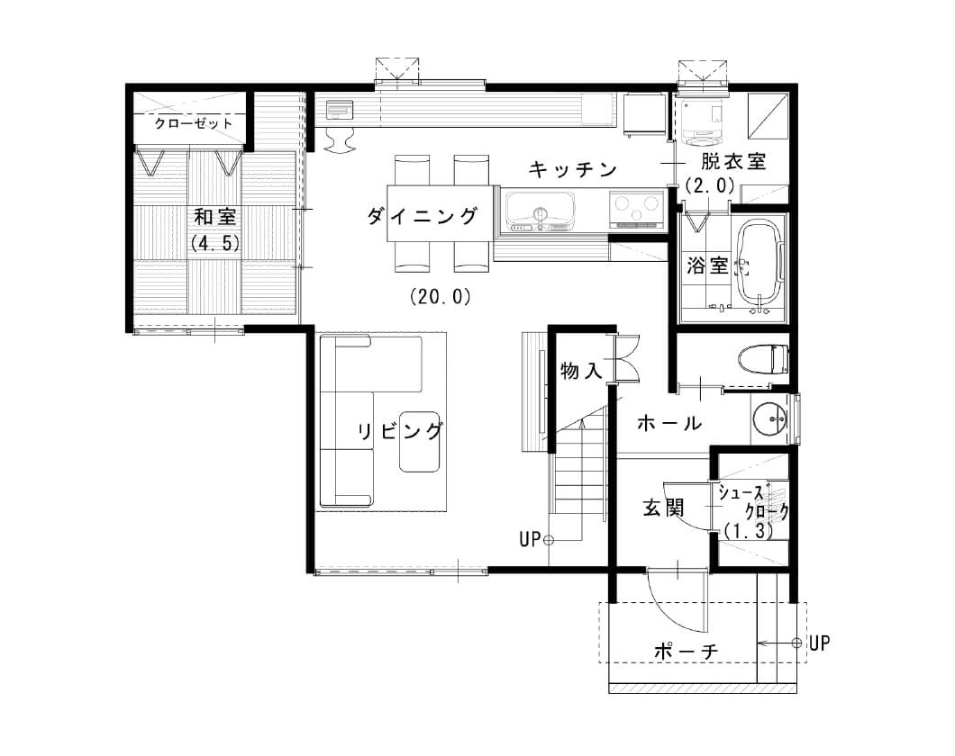 間取り 1階