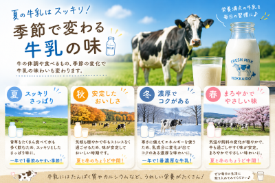 夏の牛乳はスッキリ！季節で変わる牛乳の味🥛
