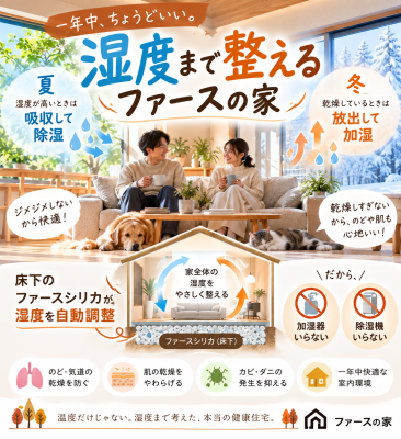 湿度管理が健康につながる。